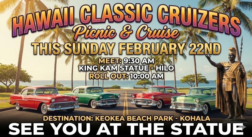 Cruize Paradise Car Show Big Island