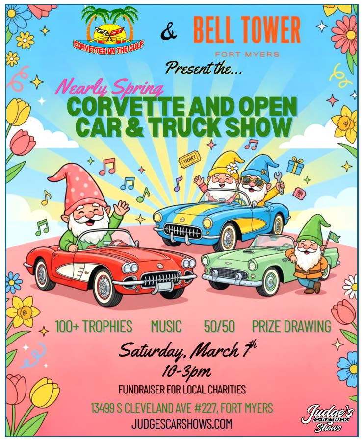 Corvettes on the Gulf Car Show