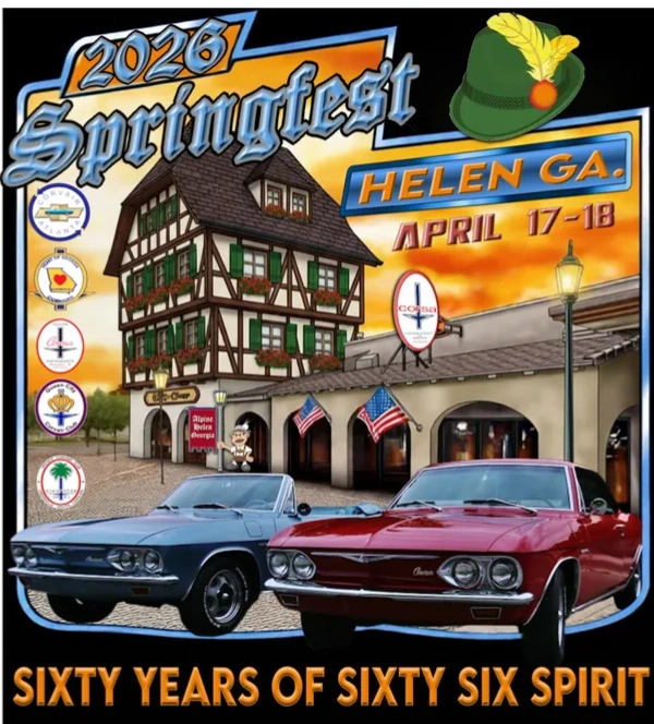 Corvair Car Show Springfest Helen