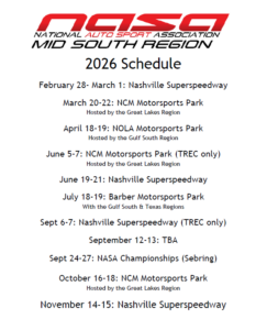 NASA HPDE Track Day at Nashville Superspeedway