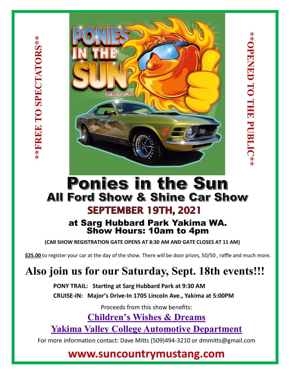 Ponies In The Sun Car Show