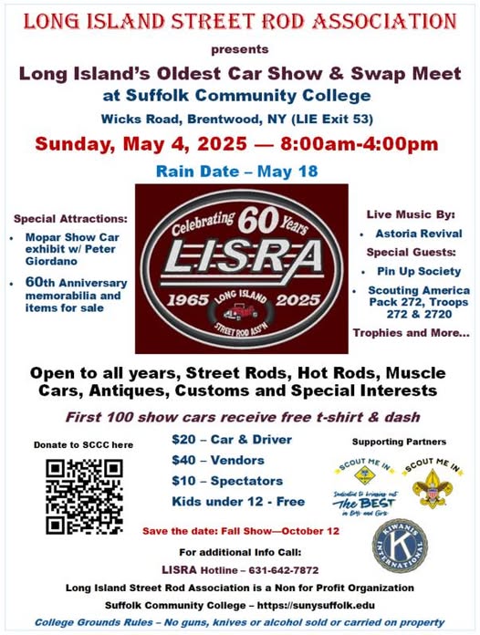 LISRA Car Show & Swap Meet