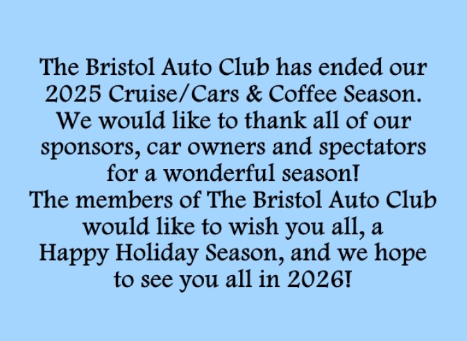 Bristol Auto Club Cruise Nights and Cars & Coffee