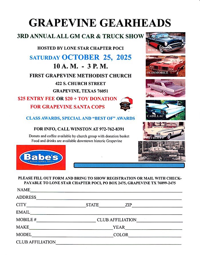 All GM Car and Truck Show Grapevine