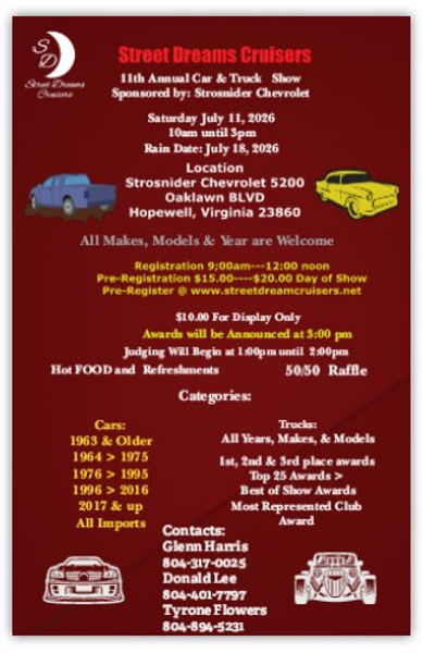 Street Dreams Cruisers Annual Car & Truck Show