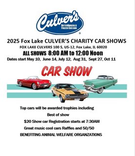 Fox Lake Culver's Summer Car Show Series