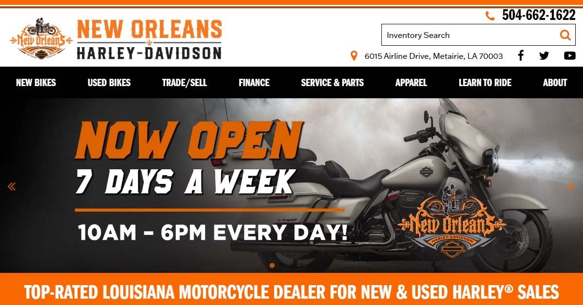 New Orleans Harley 4th Annual Blessing of the Bikes