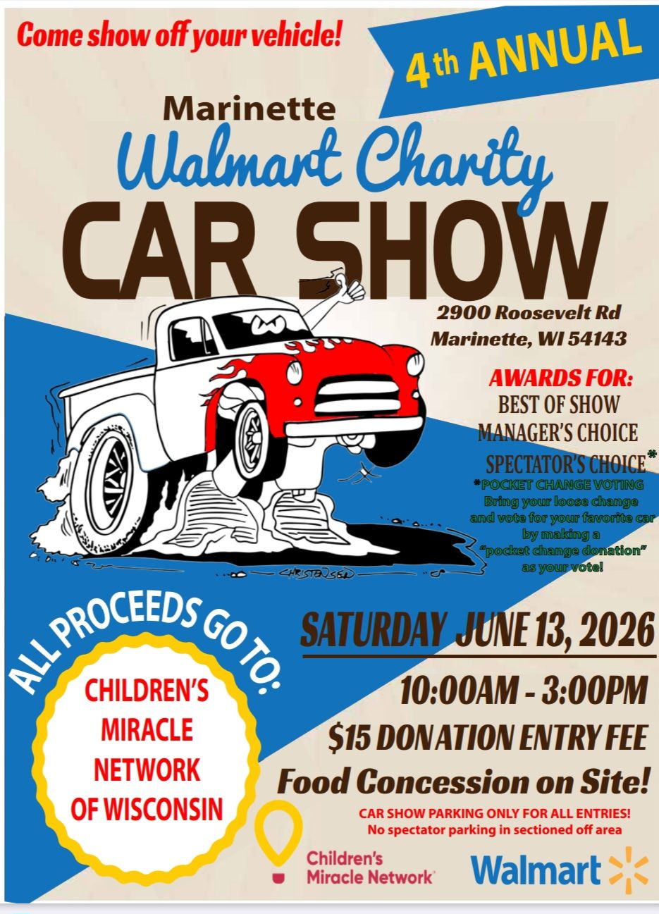 Walmart Charity Car Show - Marinette - 6/13/26