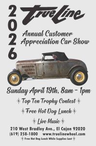 True Line Annual Customer Appreciation Car Show - Sunday, April 19 2026, El Cajon