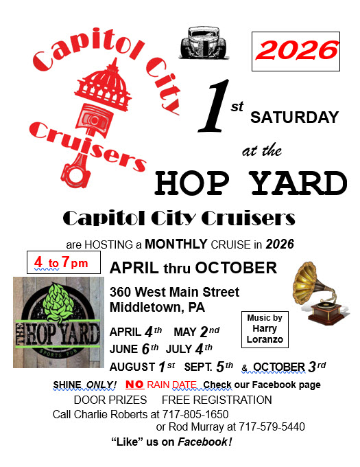 Capitol City Cruisers Monthly Cruise