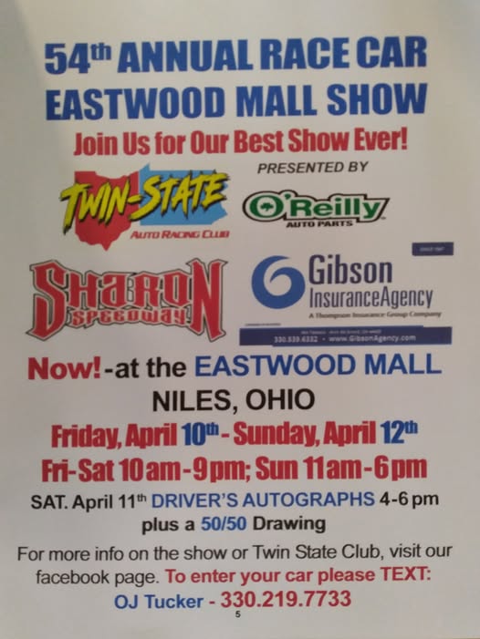 54th Annual Race Car Eastwood Mall Show