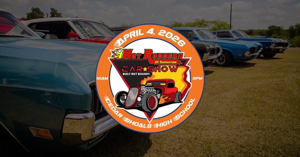 Hot Hot Rodders of Tomorrow Car Show at Cedar Shoals High School! Hosted by Dave Darden.