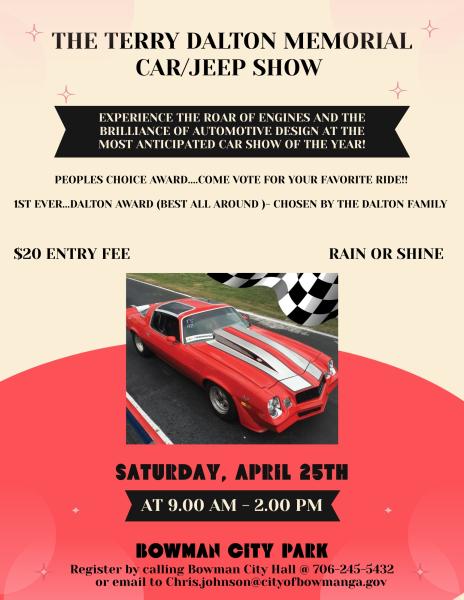 2026 Bowman Spring Festival & Car Show
