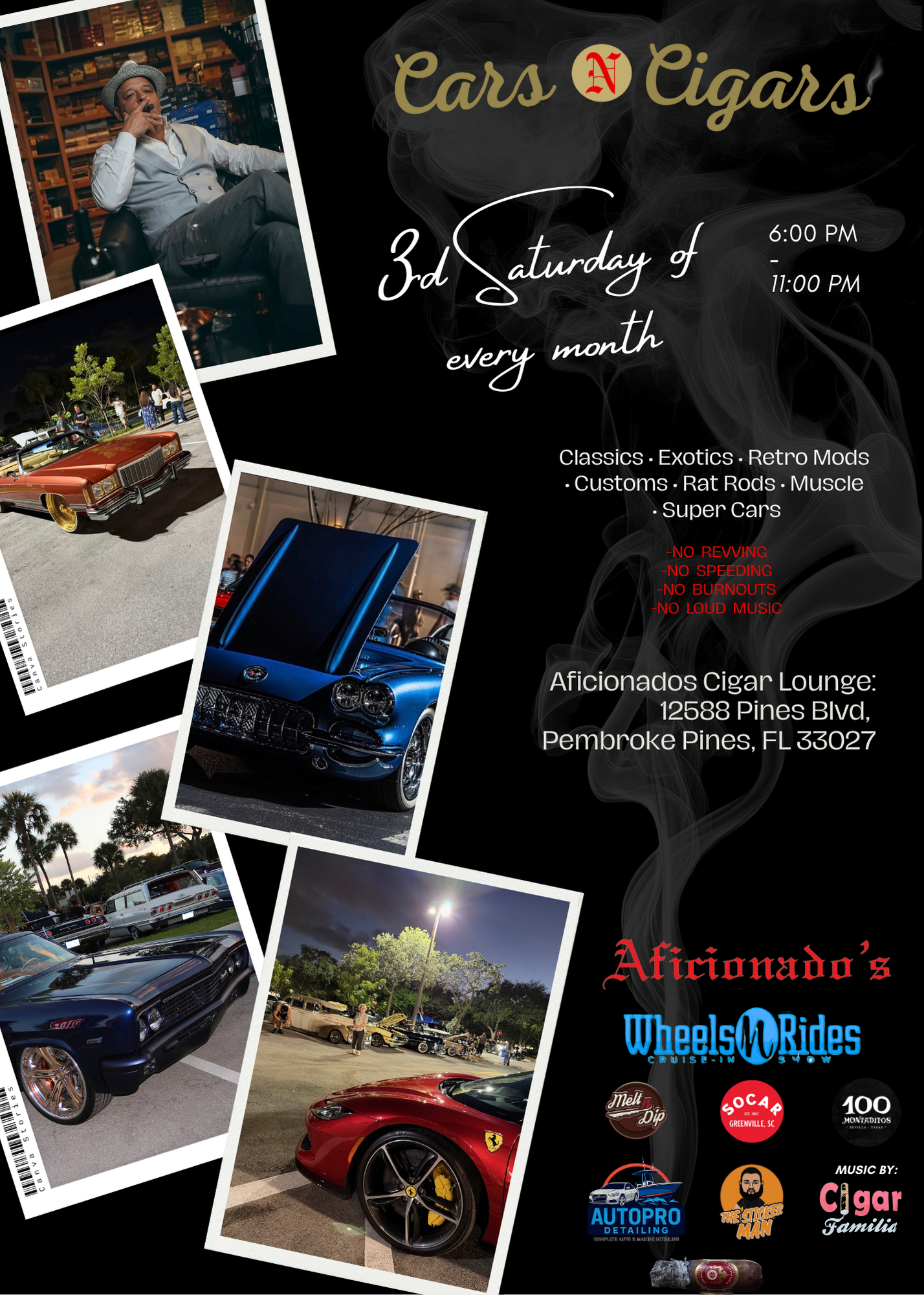 Cars N Cigars Pines | FLA Car Shows