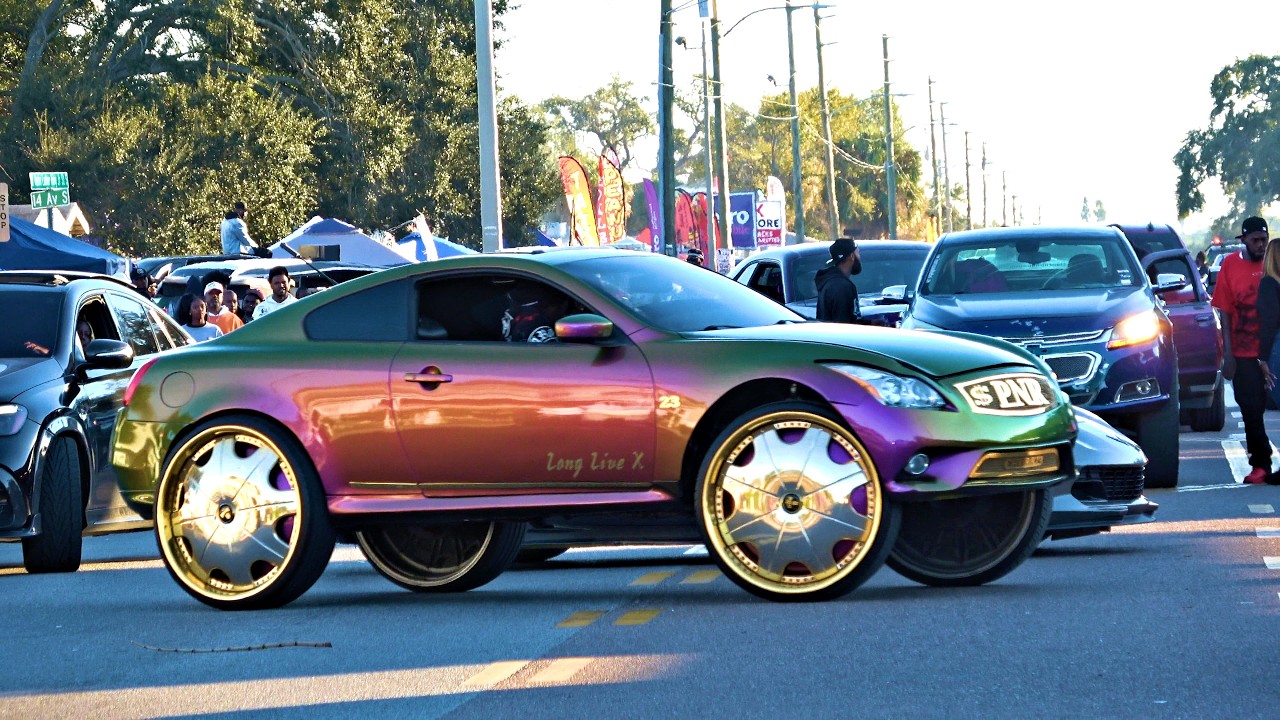 MLK Day St Pete Block Party! MLK Weekend - Big Rims, Donks, Amazing Cars 2026 Part 2