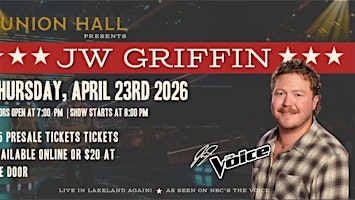 JW Griffin from NBC's The Voice: Live at Union Hall