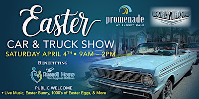 53rd Annual "Early Irons" Easter Car Show - Sunset Walk Saturday April 4th
