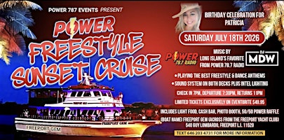 Power Freestyle Sunset Cruise 2026