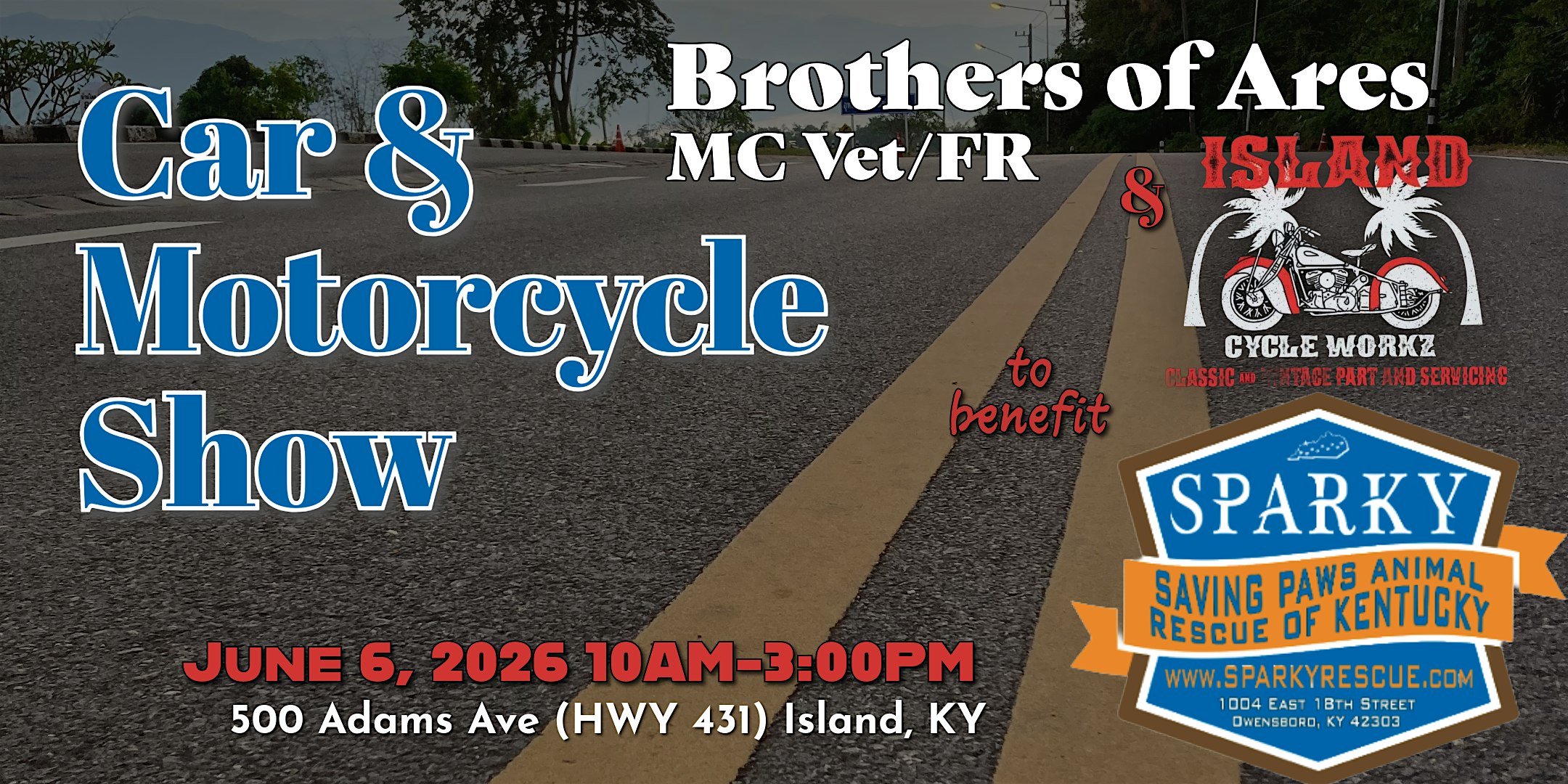 1st Annual Island Car & Motorcycle Show to benefit SparKY Rescue