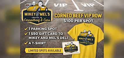 Mikey & Mel's Corned Beef & Cars Corned Beef Row- VIP