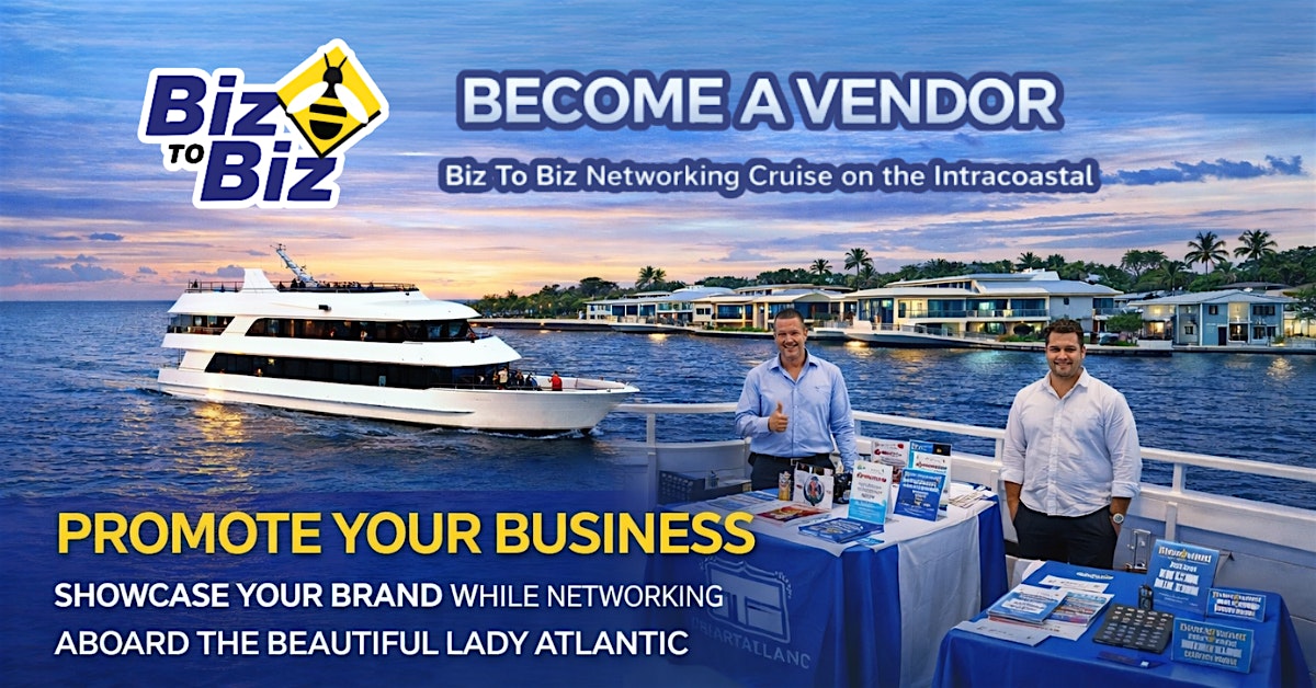 Biz To Biz Networking on the Lady Atlantic Cruise - Vendor Sponsor Table