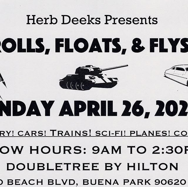 Arcadia Group on Instagram: "Rolls, Floats, & Flys - Sunday 4/26/2026 - Buena Park, CA"