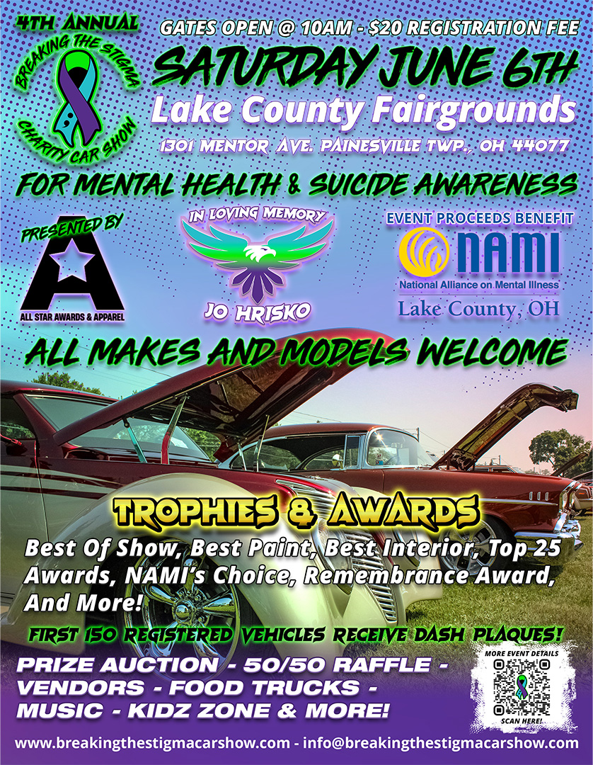 Breaking The Stigma Charity Car Show - 4th Annual