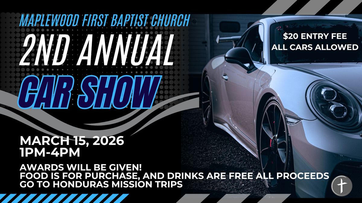 2nd Annual Car Show  at 4501 Maplewood Dr, Sulphur, LA, United States, Louisiana 70663 on 15th...