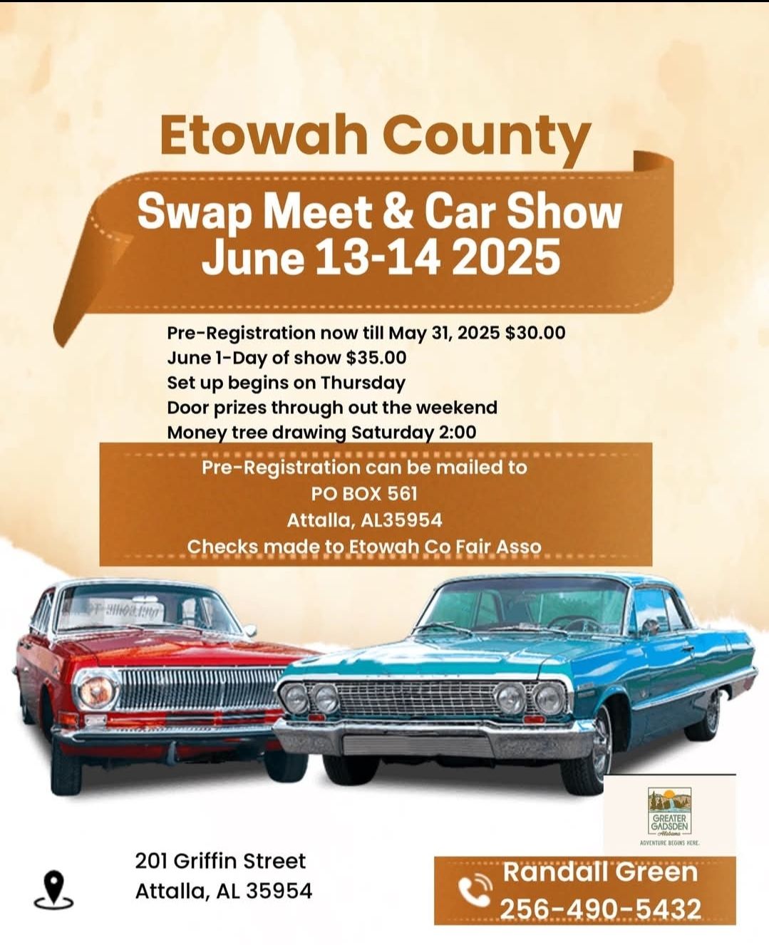Car/Truck Show and Swap Meet at Etowah County Fairgrounds
