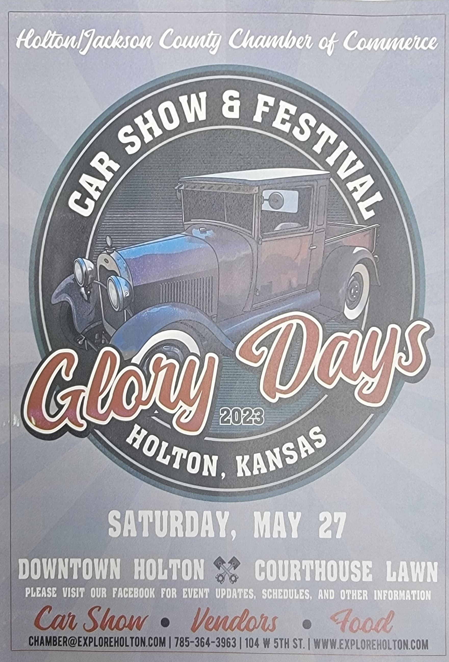 Glory Days Vendors and Car Show!