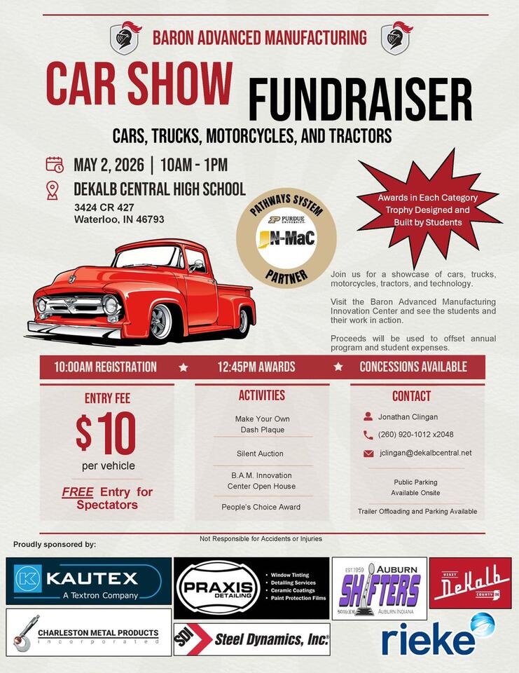 Baron Car Show Fundraiser Set for May 2, 2026 - NewsBreak