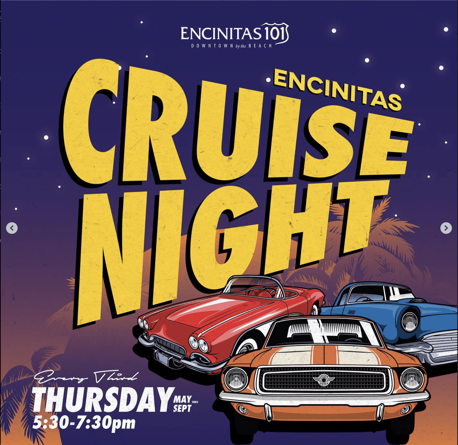 Encinitas Cruise Night: July 2026