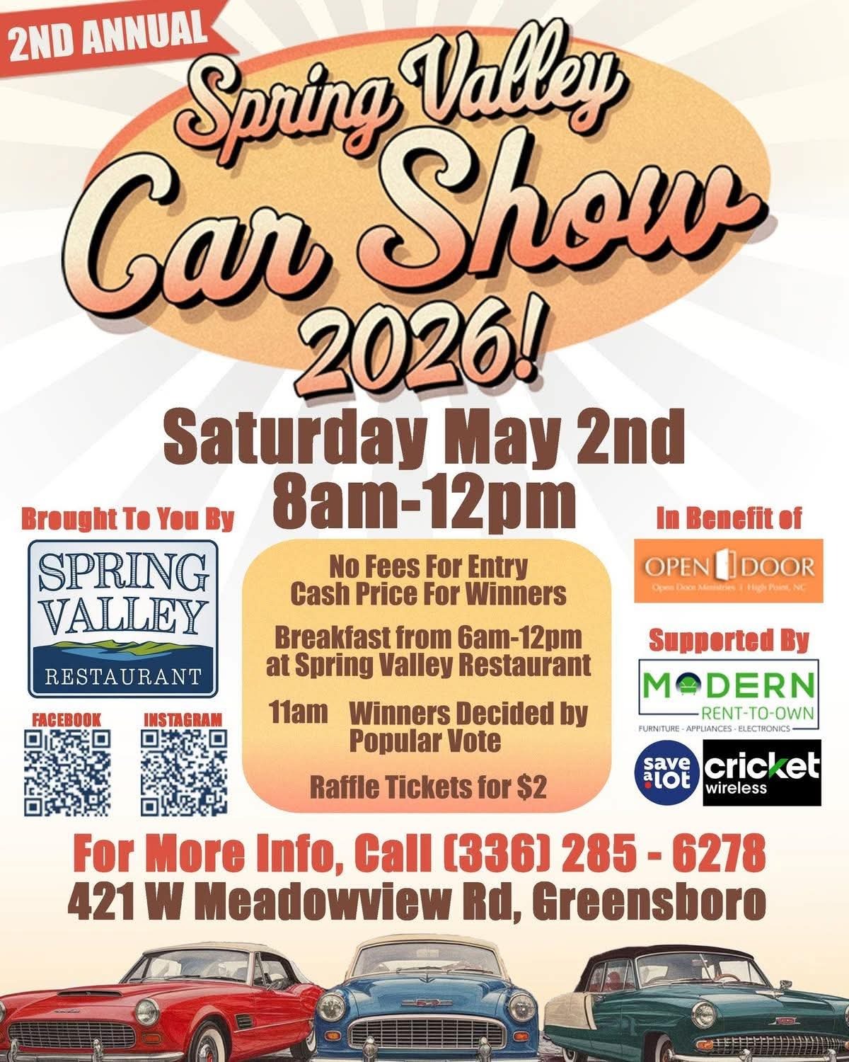 2nd Annual Spring Valley Car Show 2026