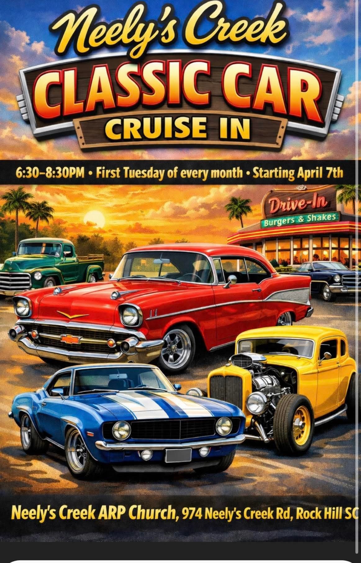 Neely's Creek Classic Car Cruise In
