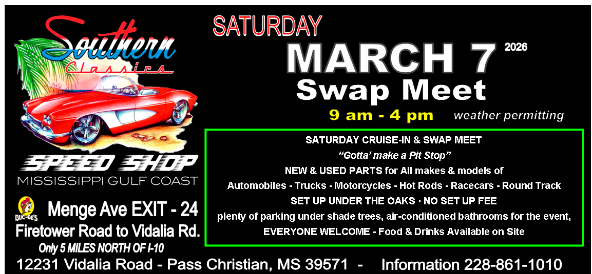 Southern Classics Speed Shop Spring Cruise-in & Swap Meet