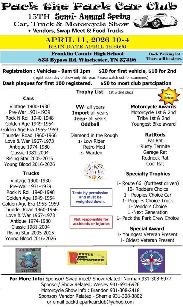 15th Semi-Annual Spring Car, Truck & Motorcycle Show