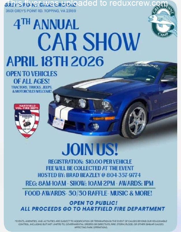 4th Annual Car Show Topping VA