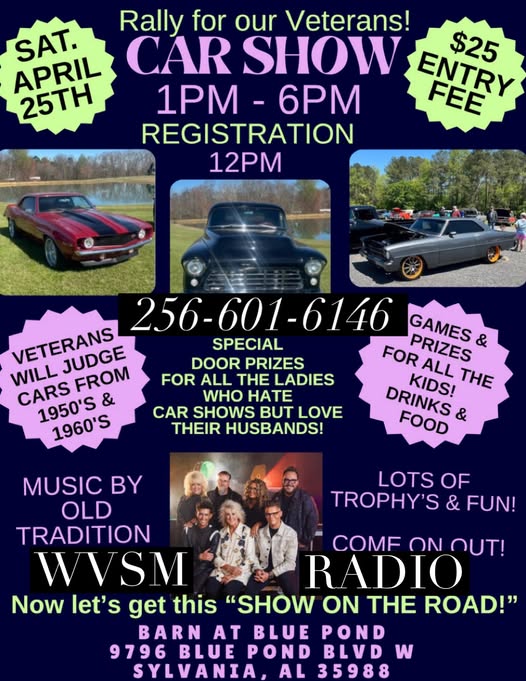 Rally for our Veterans! CAR SHOW