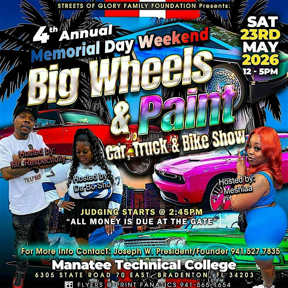 4th Annual Memorial Day Weekend Big Wheels & Paint Car Show