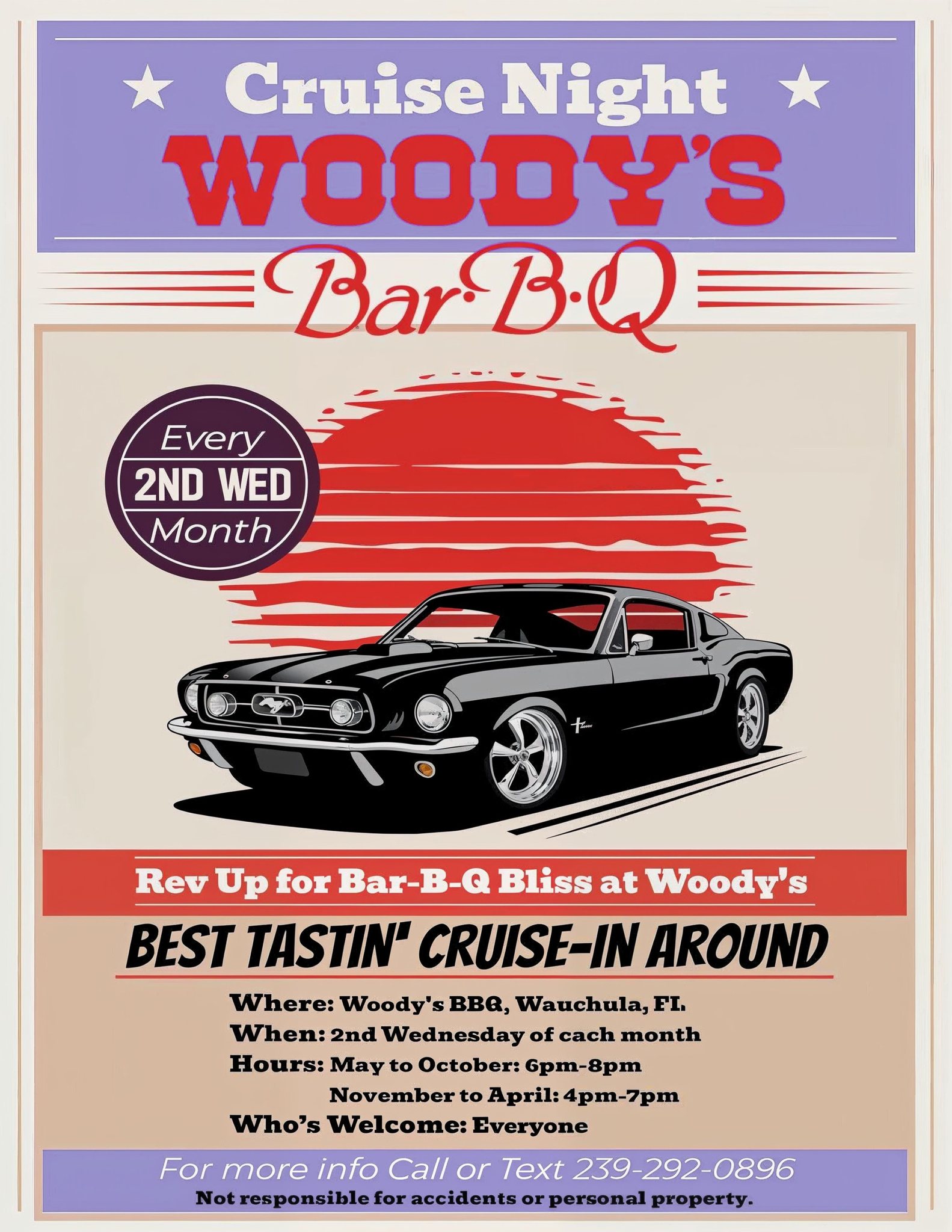 Woody's Wednesday Cruise Night - May to October