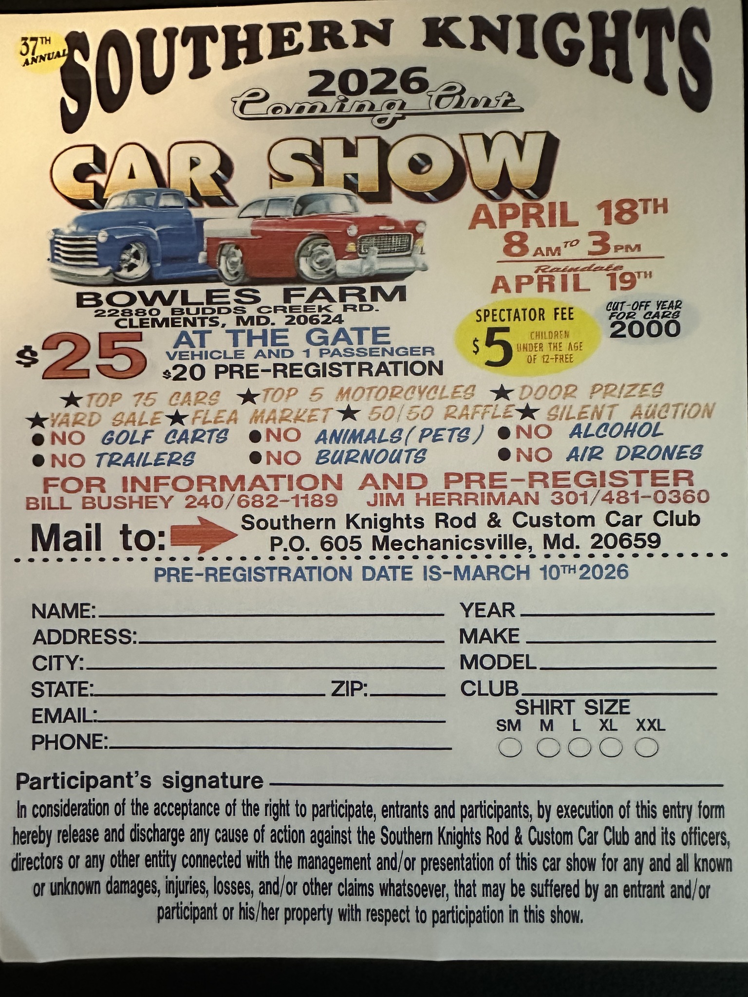 Southern Knights 2026 Coming Out Car & Bike Show