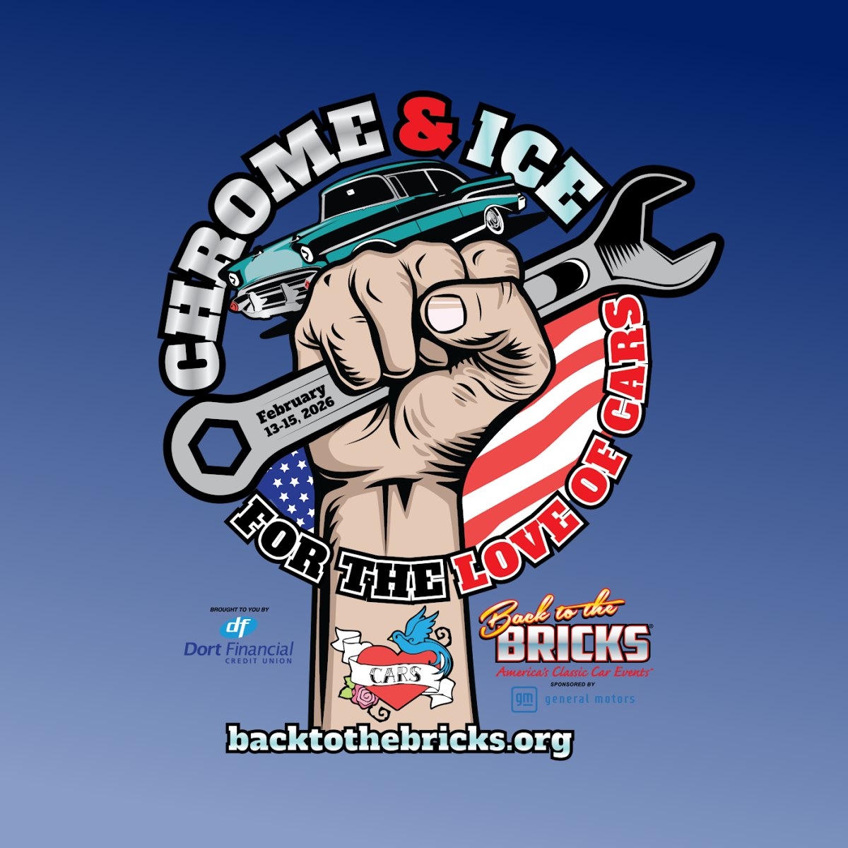 Back To Bricks CHROME & ICE Winter Indoor Car Show