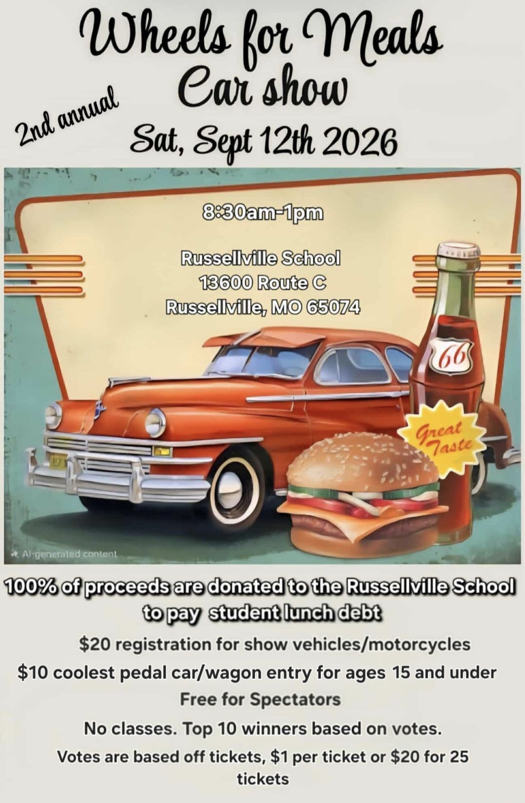 Wheels for Meals Car Show