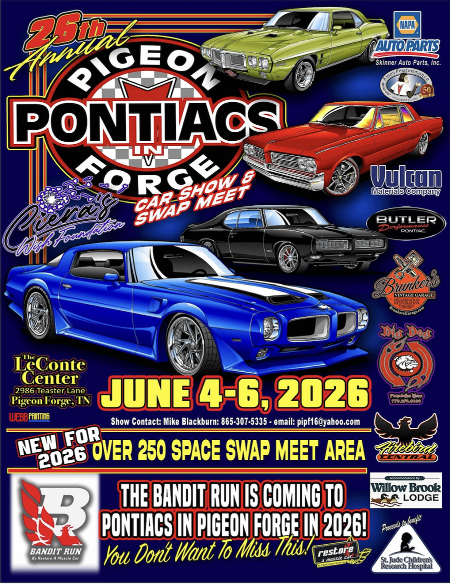 Pontiacs In Pigeon Forge Car Show