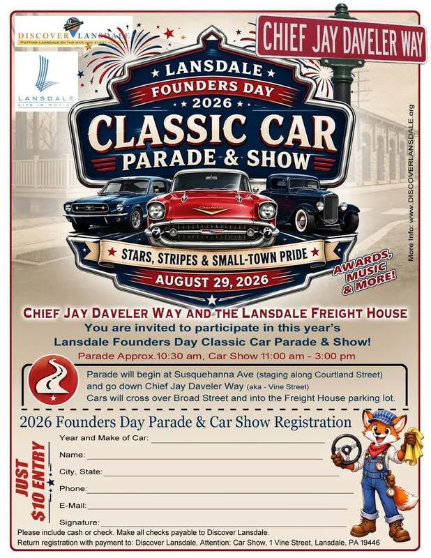 Lansdale Founders Day Classic Car Parade & Show