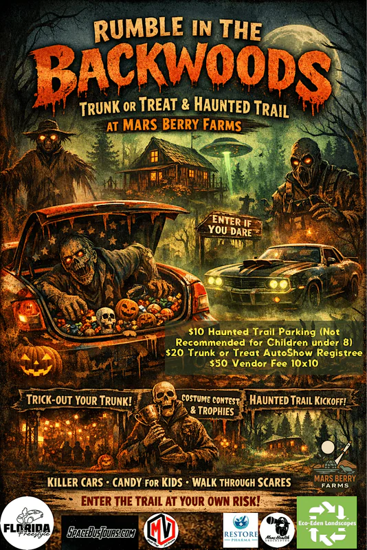 Rumble in the Backwoods - Trunk or Treat Auto Show & Haunted Trail