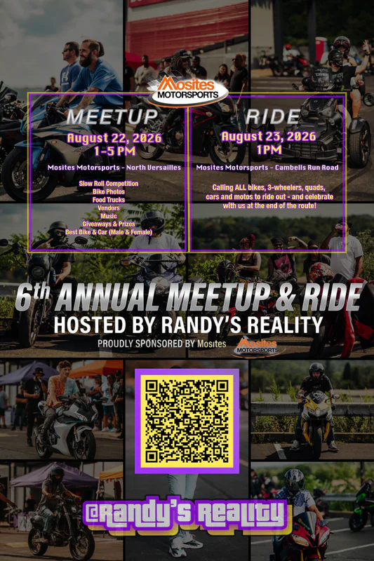 Pittsburgh 6th Annual Meetup & Ride - CALLING ALL MOTORCYCLES & CARS - FREE