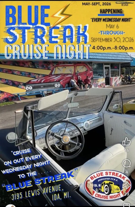 Blue Streak Cruise Night