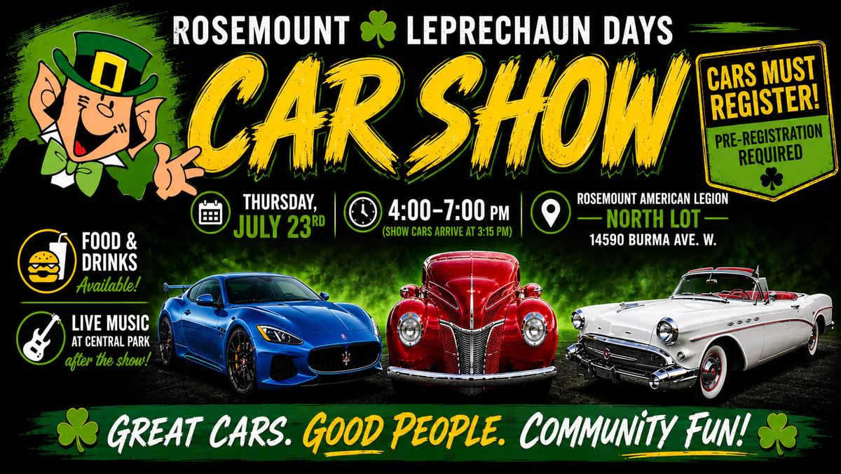 Rosemount Leprechaun Days Car Show
