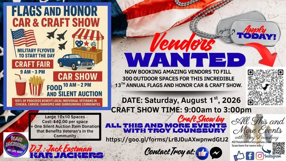 13th Annual Flags and Honor Car and Craft Show